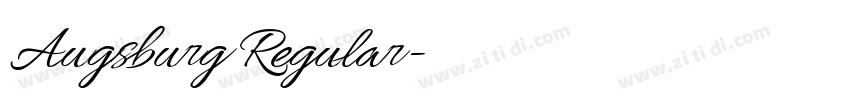 Augsburg Regular字体转换 Augsburg Regular字体转换